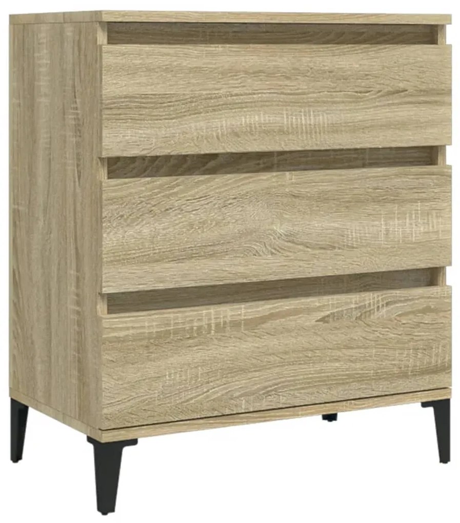 Credenza rovere sonoma 60x35x70 cm in legno multistrato