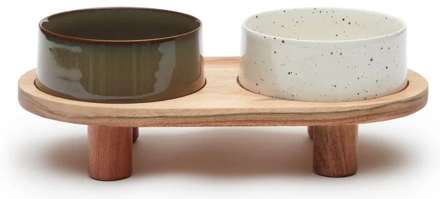 Set di 2 ciotole in ceramica per cani Dumbi - Kave Home