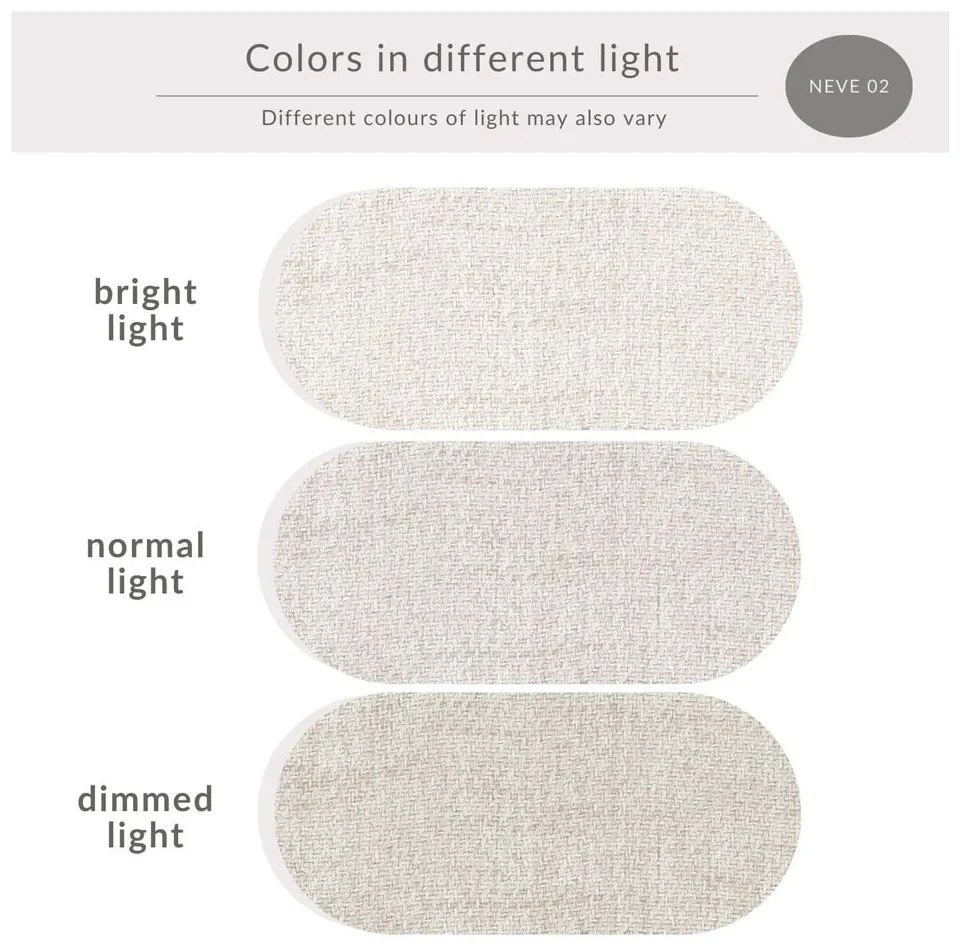 Letto matrimoniale imbottito crema con spazio contenitivo e rete 140x200 cm Baleine - Maison de Rêve