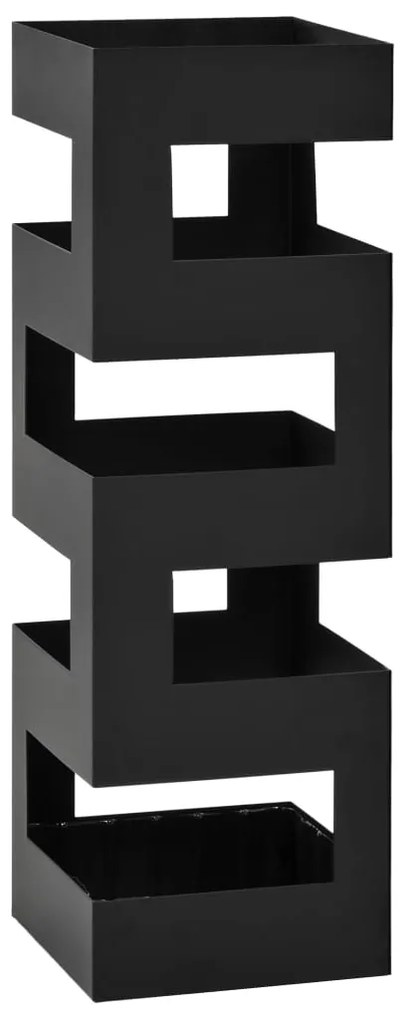 Porta Ombrelli İn Acciaio Nero /