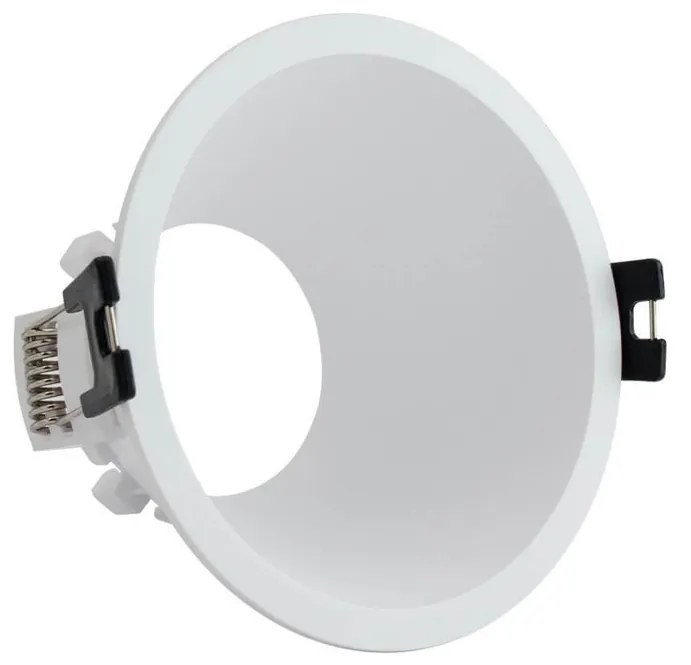 Faretto da Incasso Rotondo Fisso Bianco Foro Ø85mm in Policarbonato per GU10