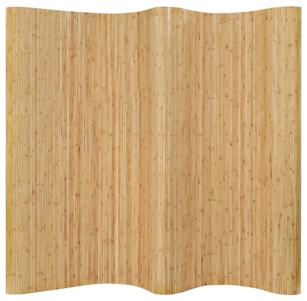 Pannello Divisore Per La Stanza İn Bambù Naturale 250x165 Cm /
