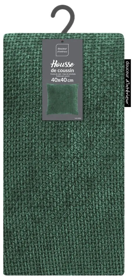 Federa decorativa in ciniglia 40x40 cm Leo – douceur d'intérieur