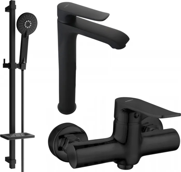 Mexen Pecos DQ40 set doccia, nero - 72714DQ40-70