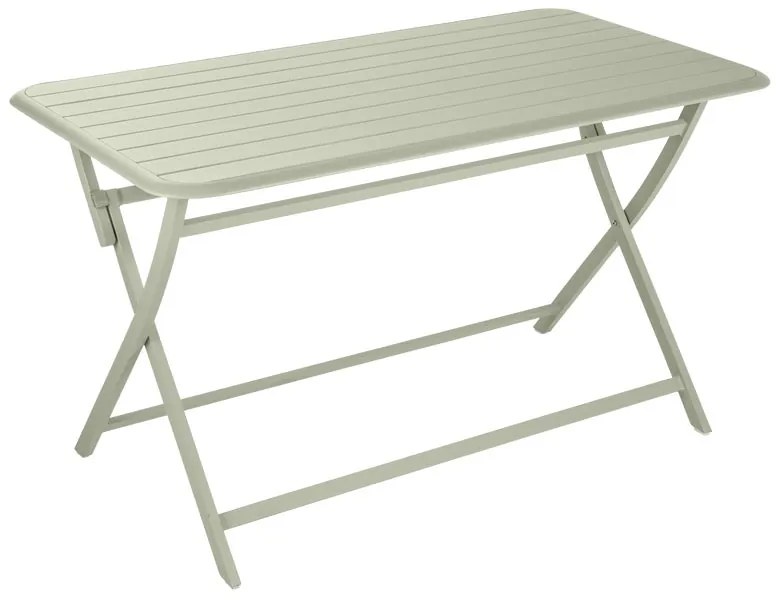 Tavolo da pranzo per giardino pieghevole Idaho NATERIAL struttura e superficie in alluminio per 4 persone 130x70cm