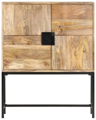 Credenza 80x30x100 cm in Legno Massello di Mango