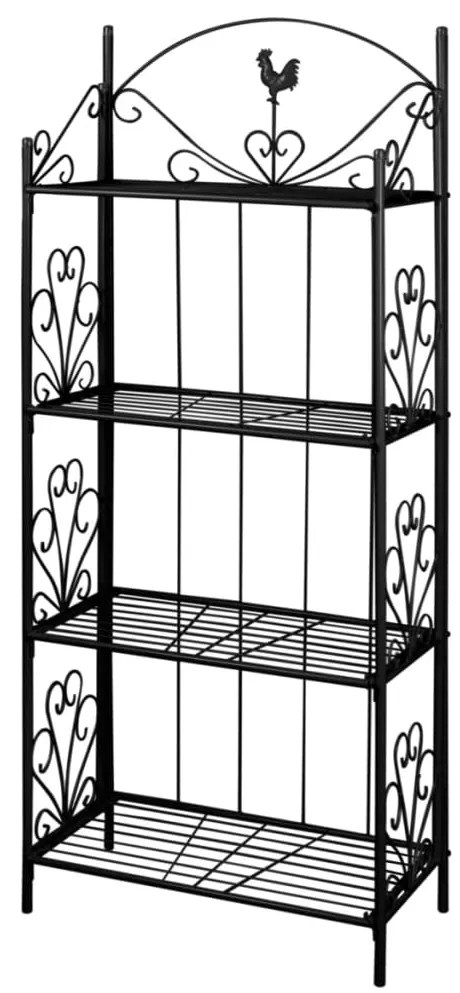 Supporto Per Piante Quadrato Nero /
