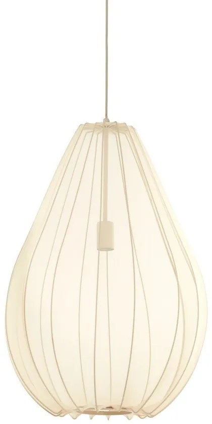 Lampadario beige con paralume in tessuto ø 50 cm Itela - Light &amp; Living