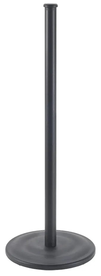 Porta carta igienica nero opaco in acciaio Lava – Metaltex