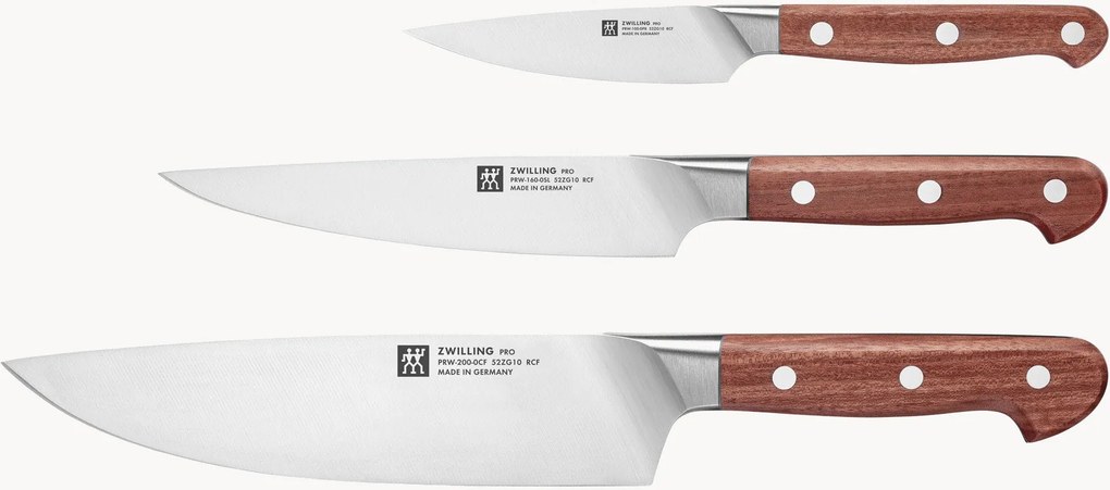 Set di 3 coltelli Pro Wood