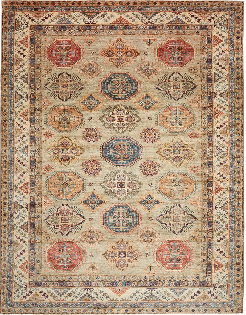 Kazak Tappeto 250 x 310 Beige (Pakistan) Annodato A Mano