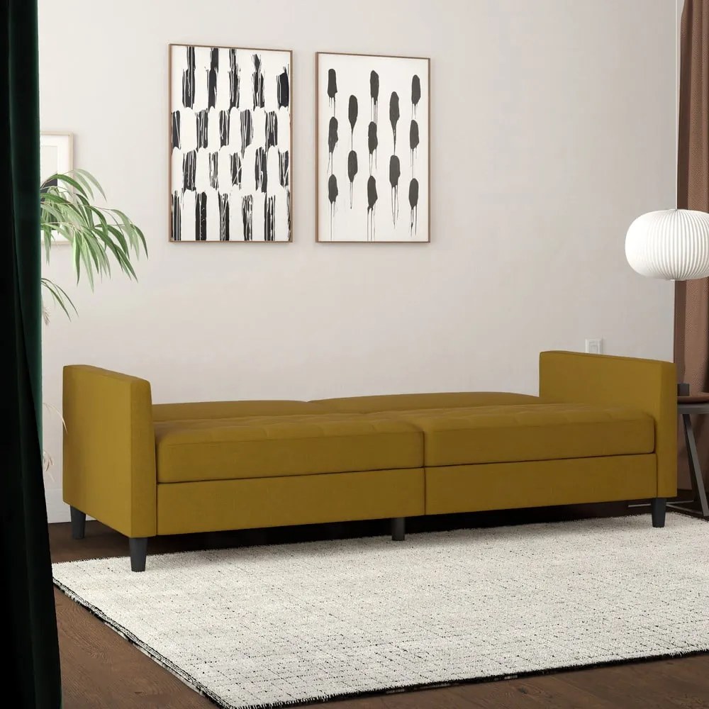 Divano letto giallo 86 cm Presley - Støraa