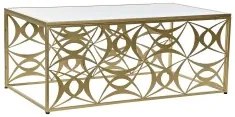 Tavolino da Caffè DKD Home Decor Specchio Metallo (110 x 60 x 46 cm)