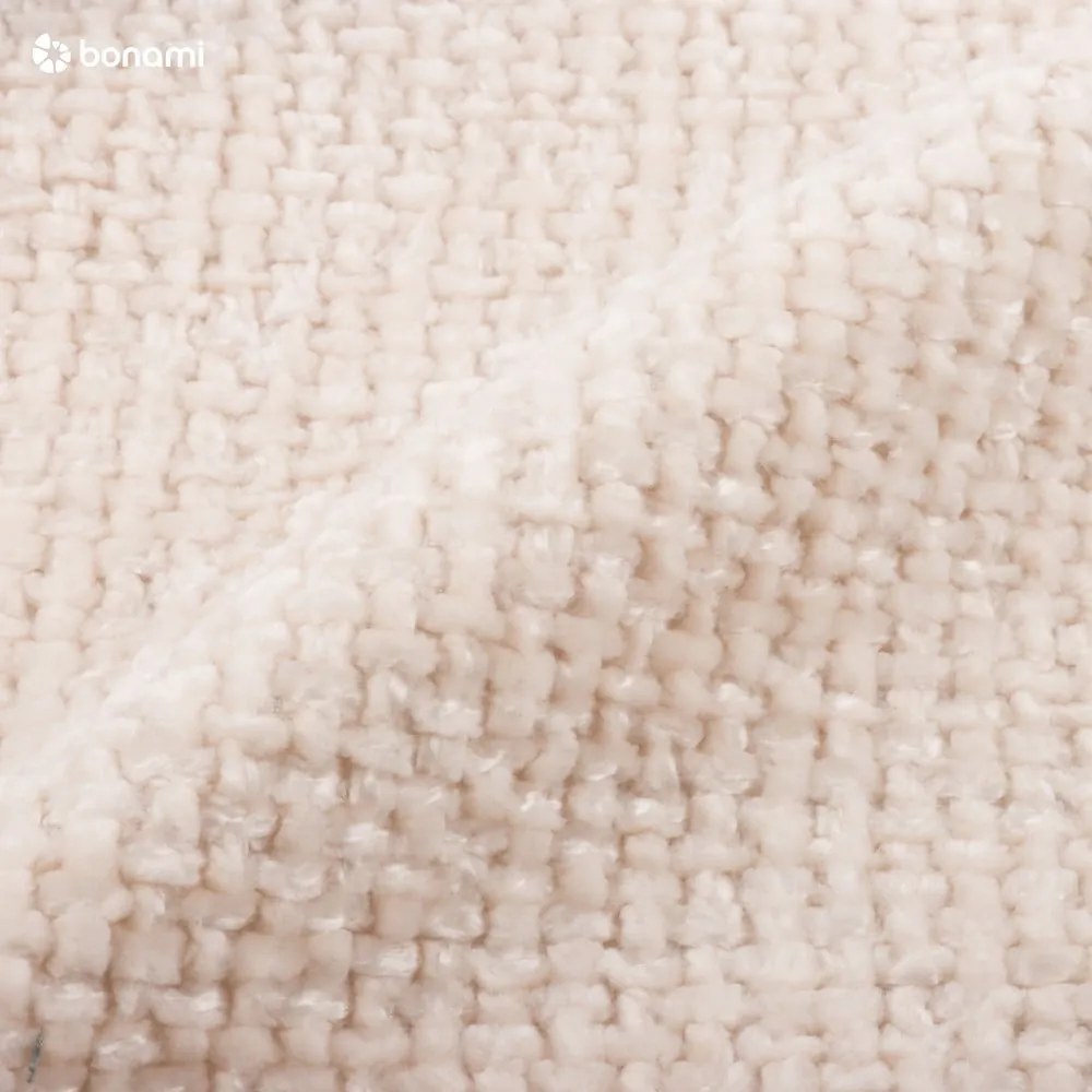 Letto matrimoniale imbottito color crema con contenitore con rete inclusa 180x200 cm Miley – Micadoni