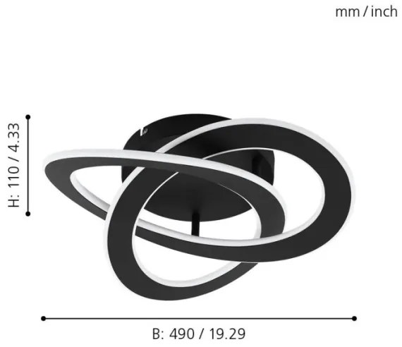 Eglo 99395 - Plafoniera LED ROLIMARE LED/35W/230V