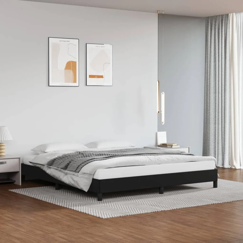 Giroletto Nero 160x200 Cm İn Similpelle /