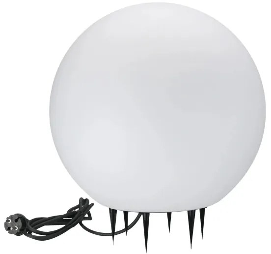 Lampada da esterno ARGENTO 1xE27/15W/230V diametro 40 cm IP65 bianco