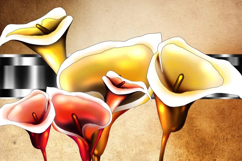 Stampa su tela – Eleganti fiori di calla