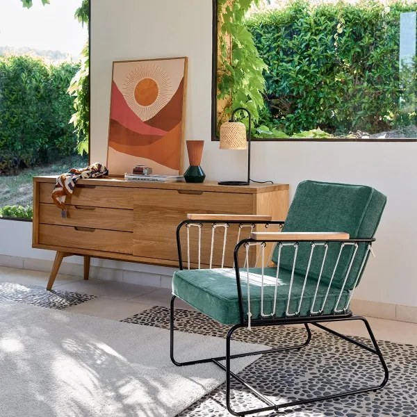 Atmosphera - Lampada da tavolo ALI 1xE27/25W/230V bambù