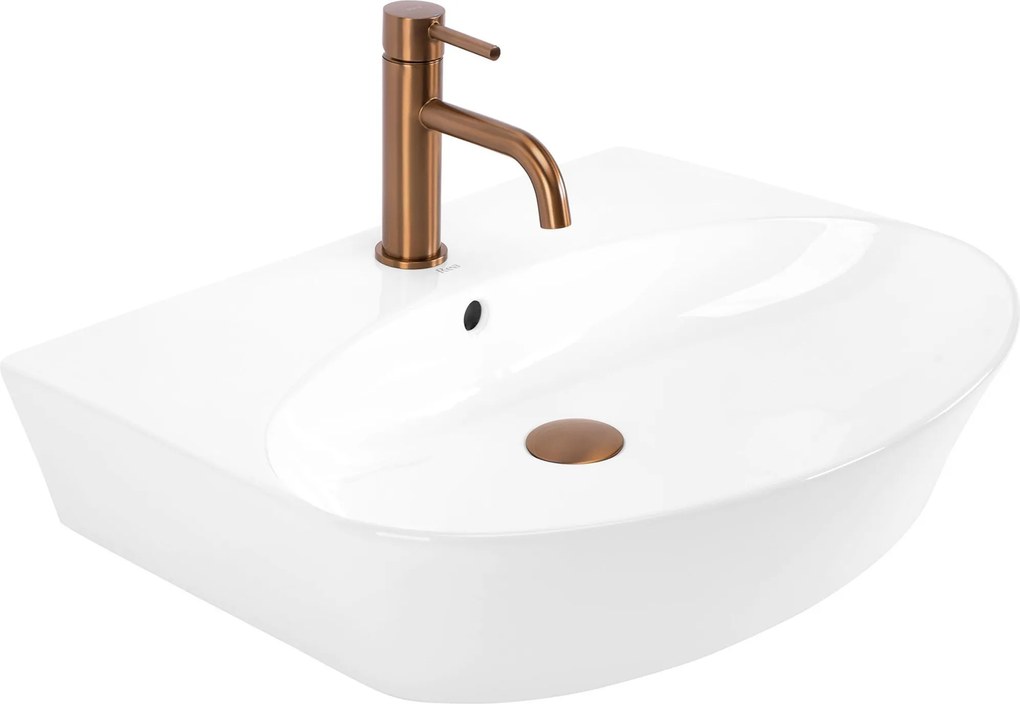 Lavabo da appoggio in ceramica REA Kim 60