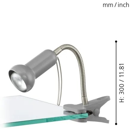 Eglo 81265 - Lampada con morsetto FABIO 1xE14/40W/230V