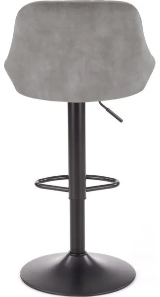 Sgabello 106x47 cm grigio/nero