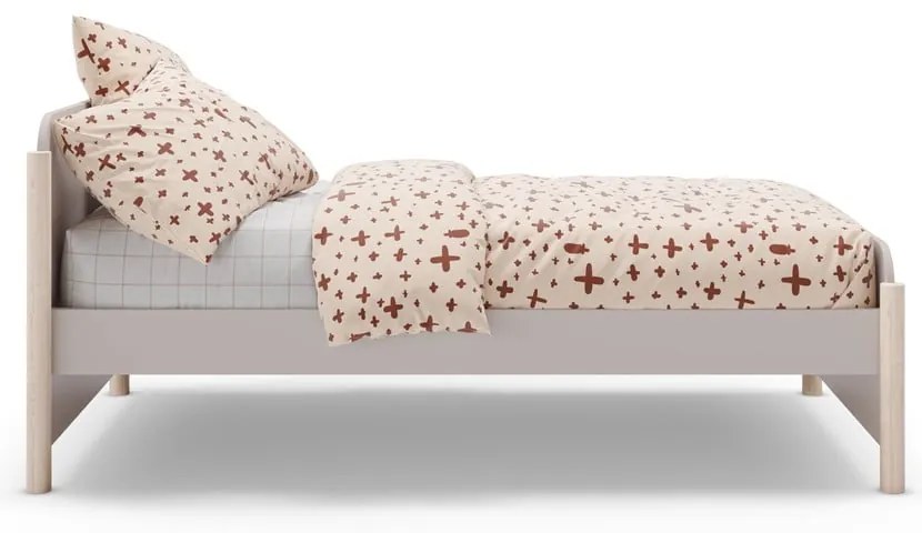 Letto per bambini in legno di pino crema 90x190 cm Enola - Marckeric