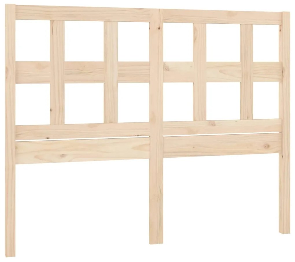 Testiera per letto 140,5x4x100 cm in legno massello di pino