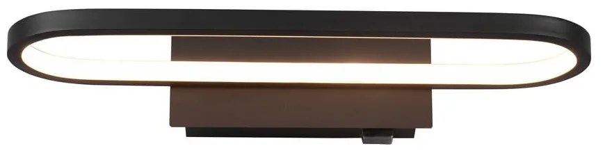 Applique LED nero opaco (lunghezza 40 cm) Gianni - Trio