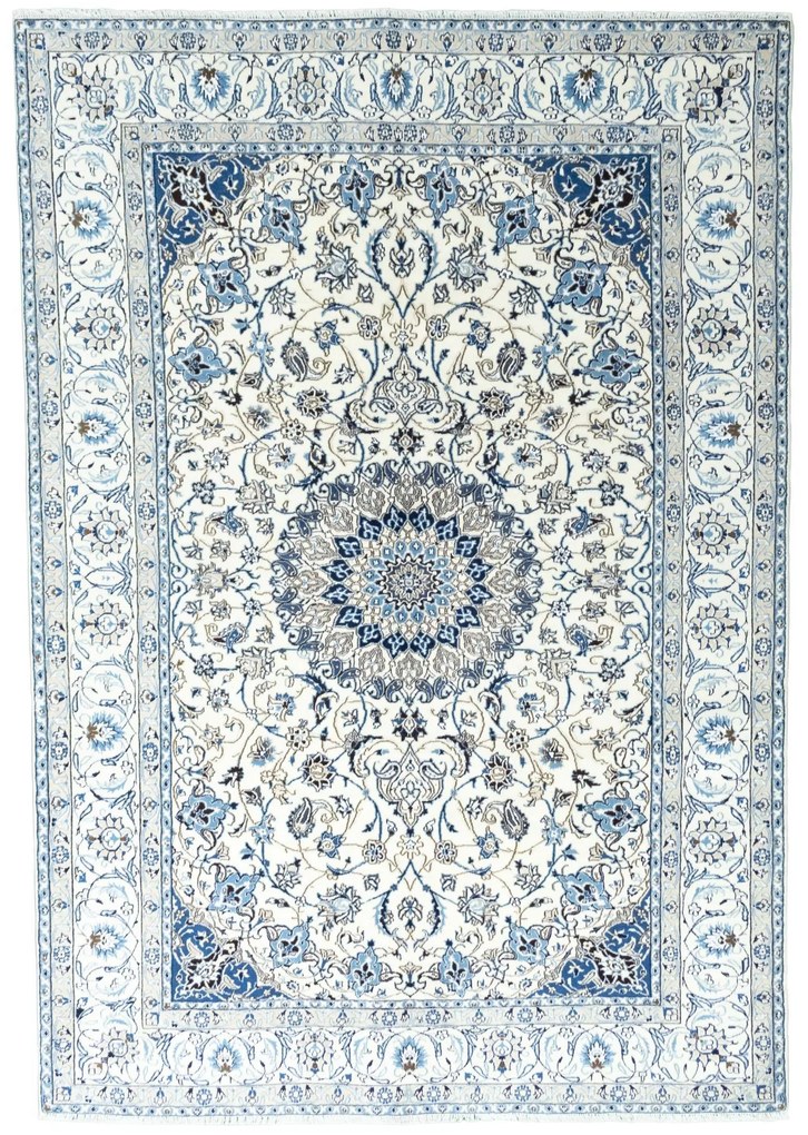 Nain Tappeto 200x290 Beige (Iran) Annodato A Mano