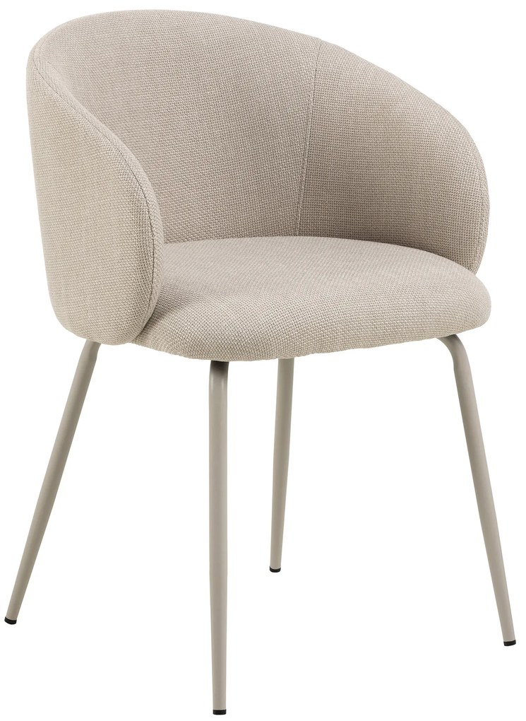CLARA Beige (tessuto Basel 24)/gambe beige - SEDIA MODERNA IMBOTTITA PER SOGGIORNO/SALA DA PRANZO/UFFICIO LOFT