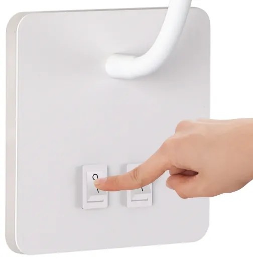 Brilagi - LED Lampada flessibile da muro MAYA Double LED/4W/230V + LED/3W bianco