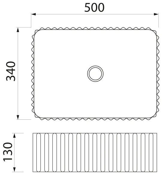 Sapho - Lavabo da appoggio PICOBELLO 50x34 cm ceramica/bianco