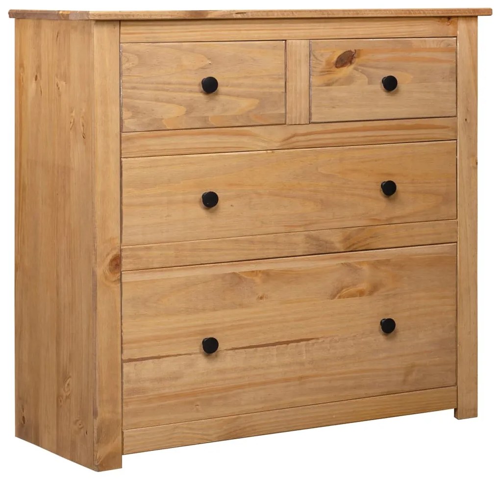 Credenza 80x40x83 Cm İn Legno Massello Di Pino Panama Range /