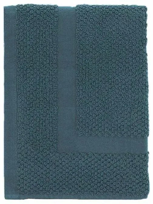 Tappeto bagno scendi doccia 100% cotone turchese cobalto 45x65 cm