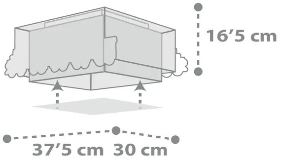Dalber 63536 - Plafoniera per bambini TRAIN 2xE27/60W/230V