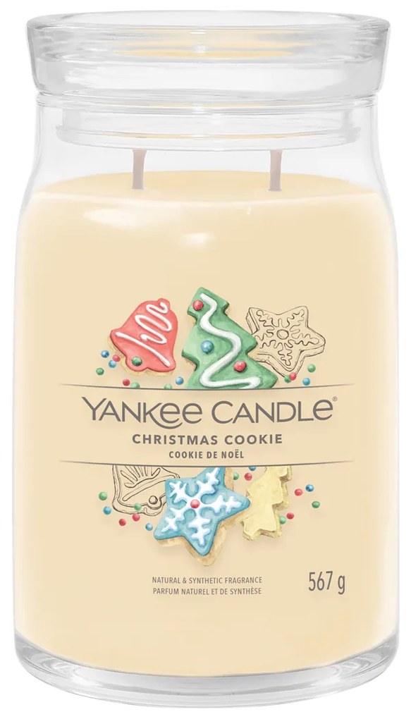 Christmas Cookie candela in giara grande Yankee Candle