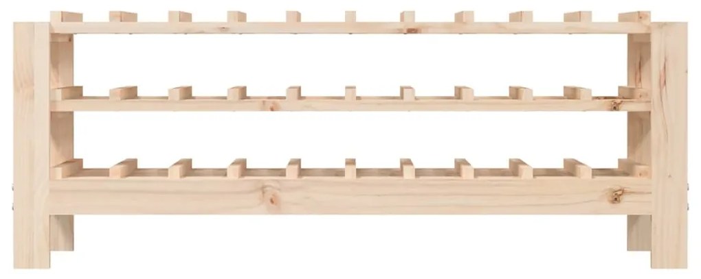 Portavini 109,5x30x42 cm in legno massello di pino
