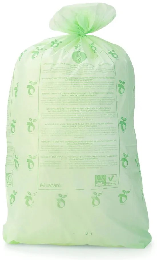 Set di sacchetti per la spazzatura compostabili 10 pz 10 l PerfectFit K - Brabantia