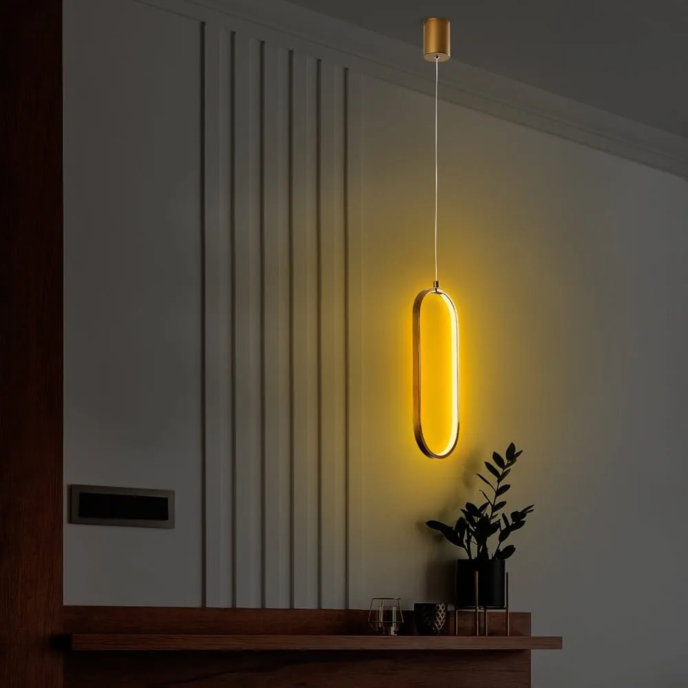 Lampada a sospensione a LED in oro Can - Opviq lights