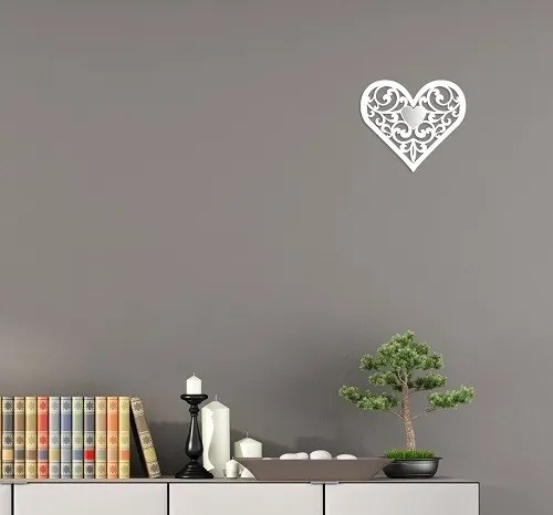 Decorazione murale a forma di cuore Rosso