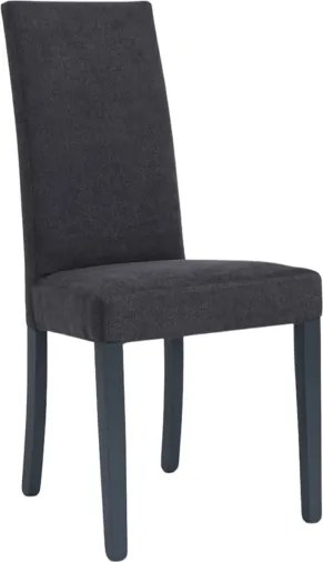 Sedia da pranzo in tessuto Antracite DENVER - Set 2