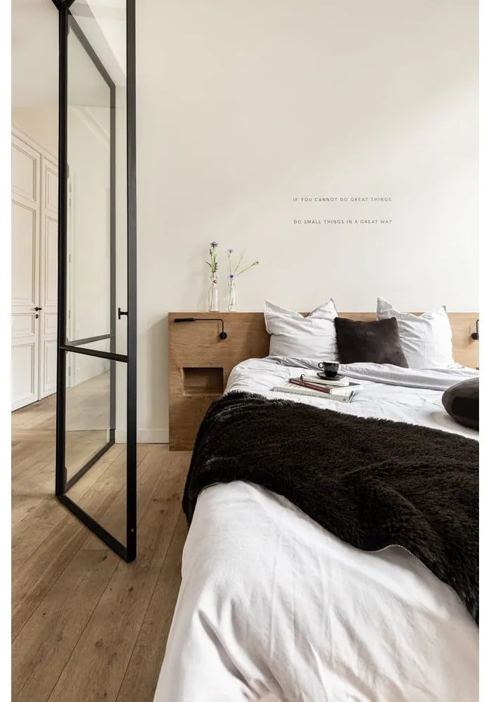 Pelliccia d'agnello nera, 60 x 180 cm - Tiseco Home Studio