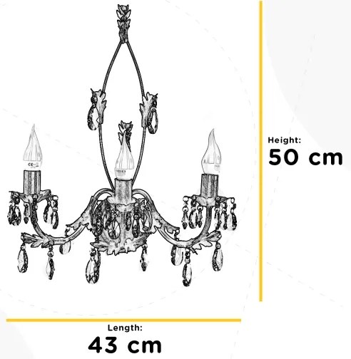 ONLI - Applique TERESA 3xE14/6W/230V bianco