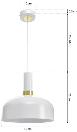 Lampadario su fune MALMO 1xE27/60W/230V