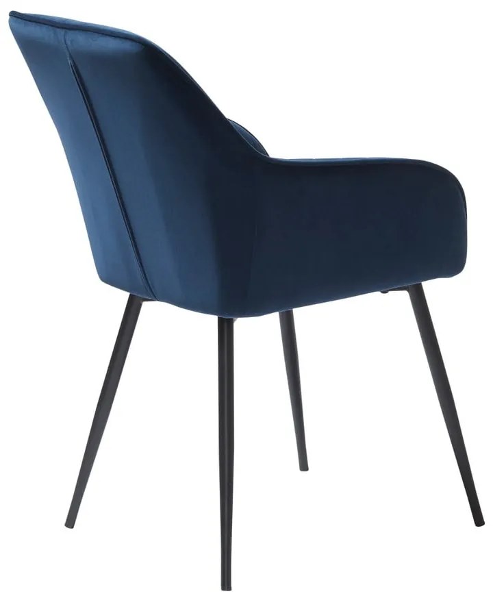 Set di sedie da pranzo blu scuro in imbottito con braccioli 2 pz Nolan Stripe – Unique Furniture