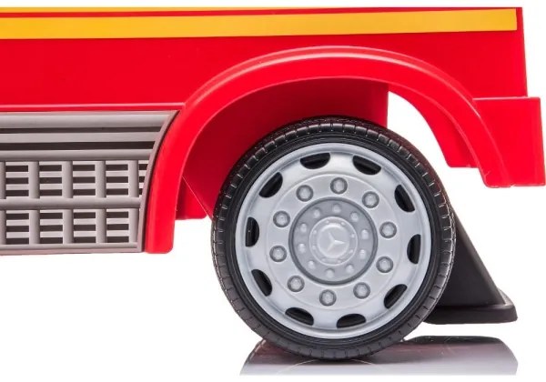 Bici a spinta Mercedes Camion dei pompieri 2xAA rosso