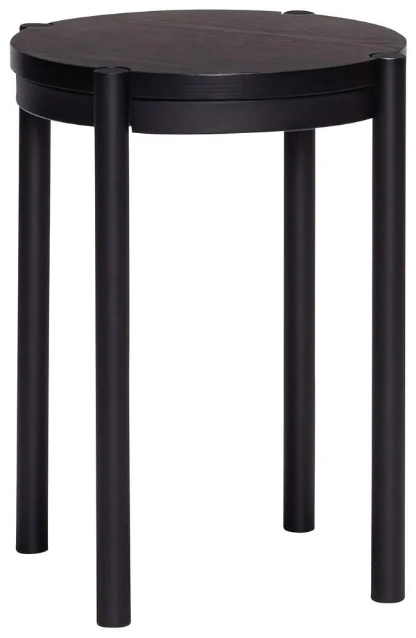 Sgabello nero Oto - Hübsch