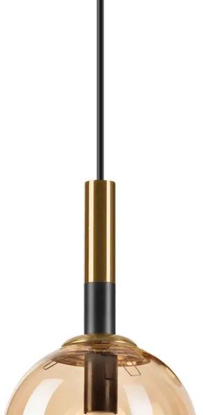 Lampadario a sospensione con filo ROLLO 1xE14/5W/230V oro/fumé beige