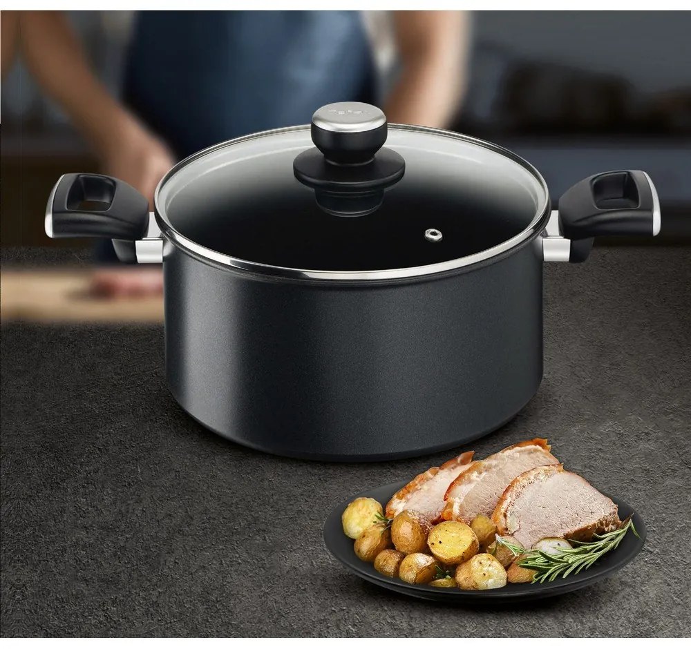 Pentola con coperchio incluso/con superficie antiaderente 5,2 l Unlimited G2554672 – Tefal